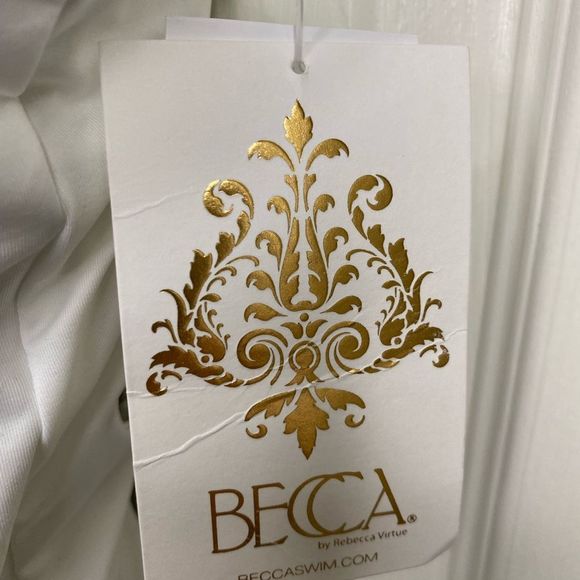 BECCA color code skylar plunge one piece open tie back swimsuit size Medium - Picture 5 of 8